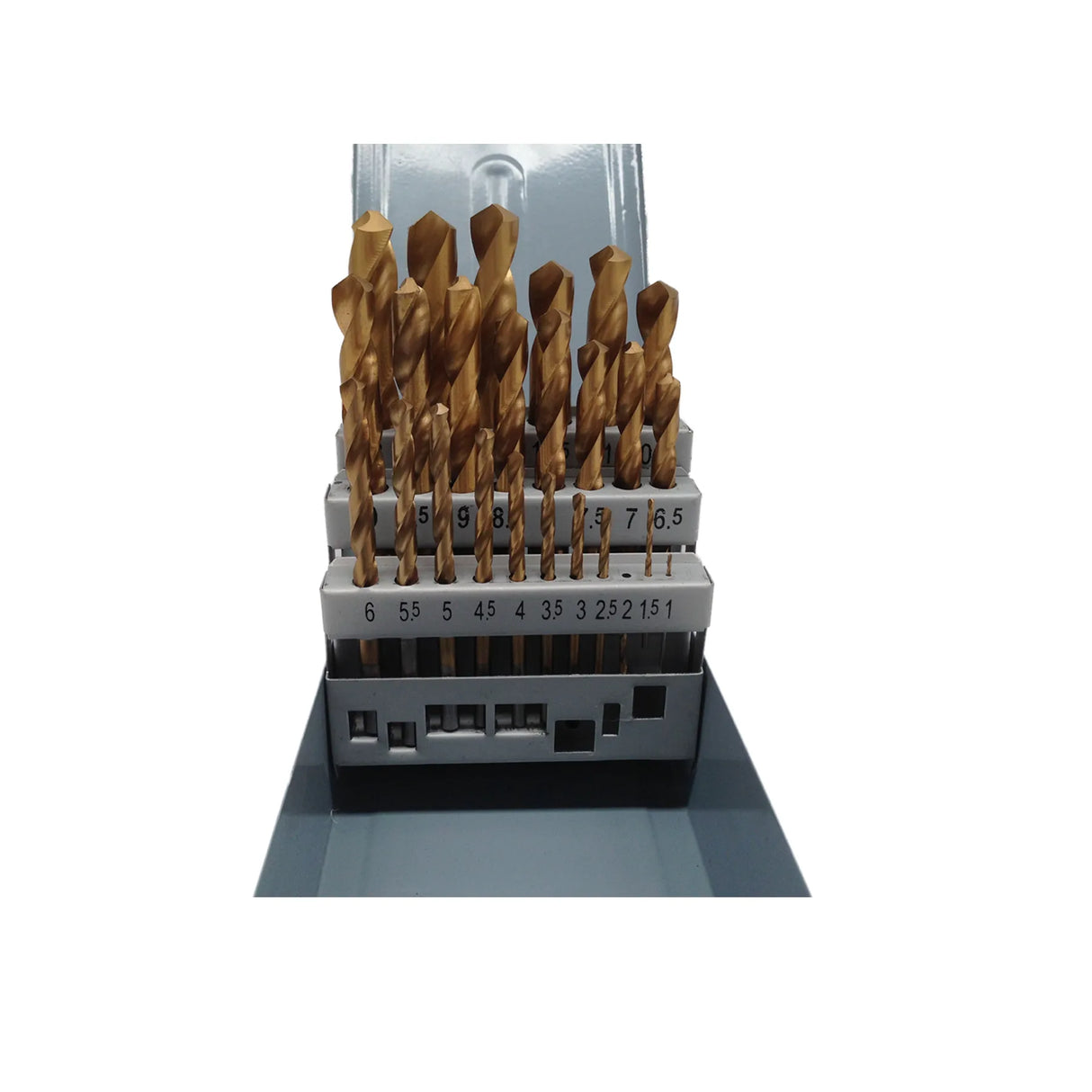 Drill Set, TiN Coated, 25 Piece, 1-13mm in 0.5mm Increments