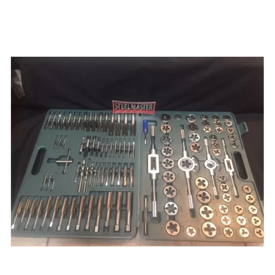 Tap & Die Threading Set, 115 Piece Metric & SAE, in Carry Case