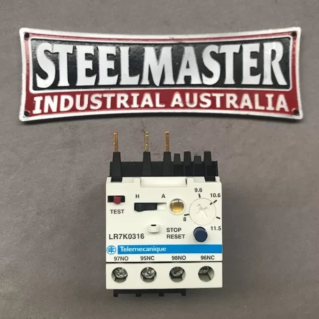 Telemecanique Overload Switch LR7K0316 10 AMP for SM-HBS21 SM-HBS28 & SM-HBS280A Band Saw 240 Volt P/No T02