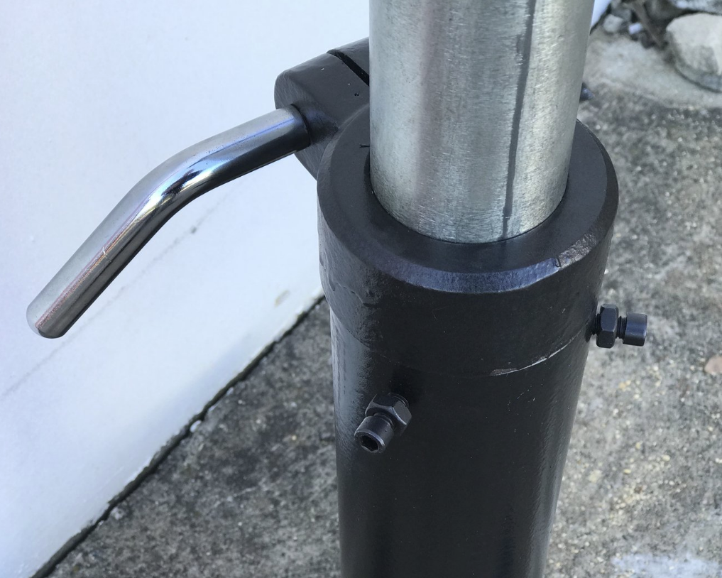 Adjustable Height Roller Stands 52mm x 400mm (650-1080 High) 200kg Load Capacity