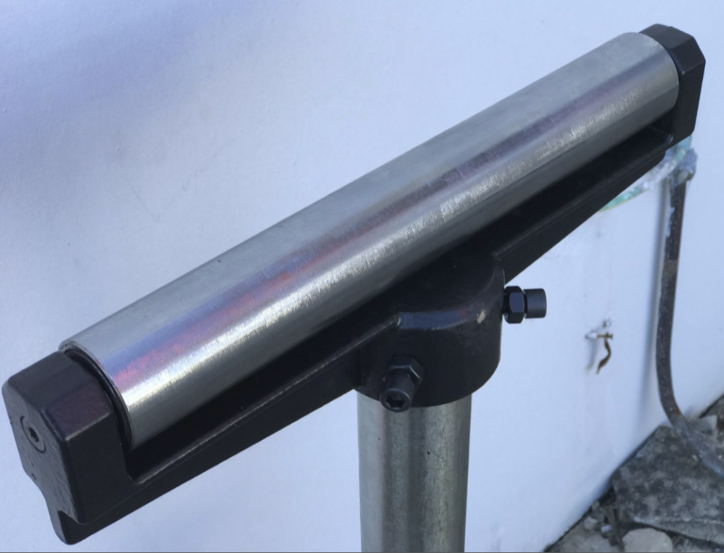 Adjustable Height Roller Stands 52mm x 400mm (650-1080 High) 200kg Load Capacity