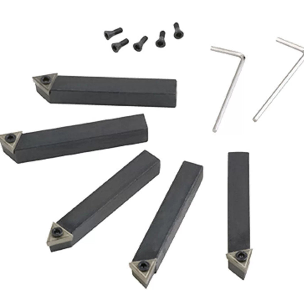 Lathe Indexable Carbide Tooling Kit, 5-Piece 20mm
