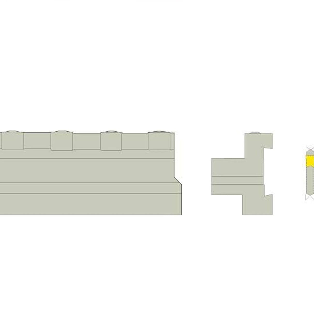 Parting Off Block for 26mm Blade, 20mm Centre Height