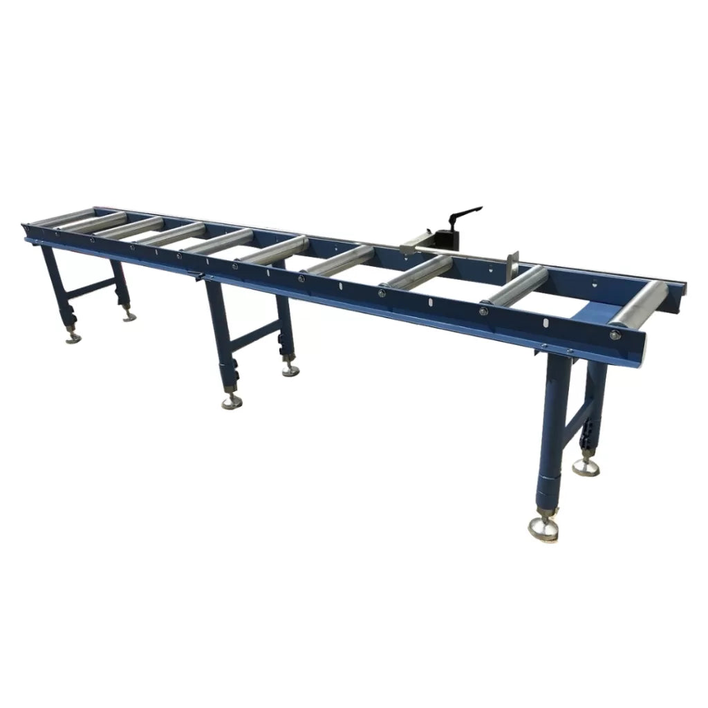Calibrated Length Stop Roller Conveyor Kit 360mm x 3000mm, Linear Measuring System & Flip Up Length Stop