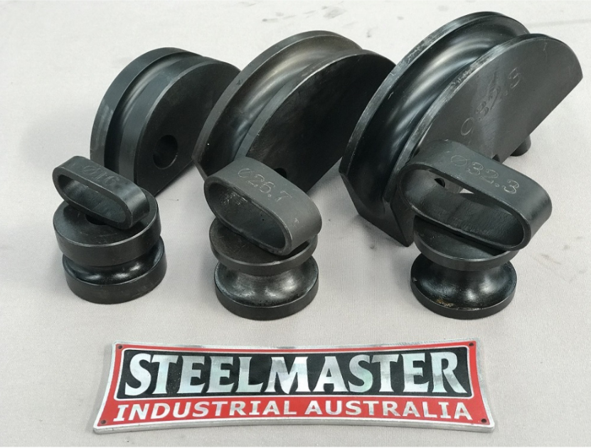 Square Tube Former Set 32mm, 120mm CLR (1x Former & 2 Counter Rollers)