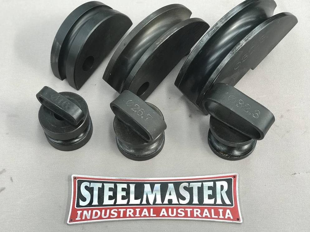 Square Tube Former Set 32mm, 120mm CLR (1x Former & 2 Counter Rollers)