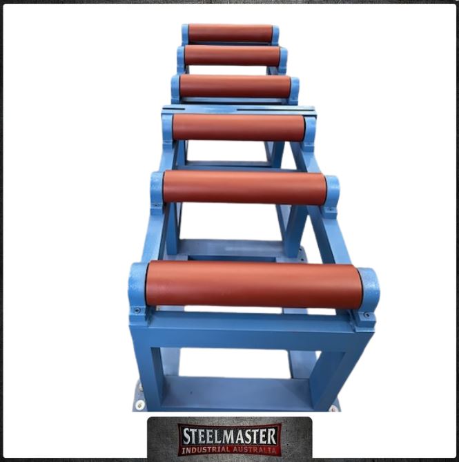 Heavy Duty Gravity Roller Conveyor 2000mm x 520mm Wide, with 280mm High Side Rollers (Non-Powered)