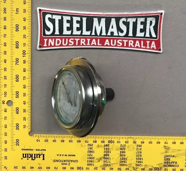 Panbrake Hydraulic Pressure Gauge Rear Mount 0-400 Bar to suit SM-FHPB