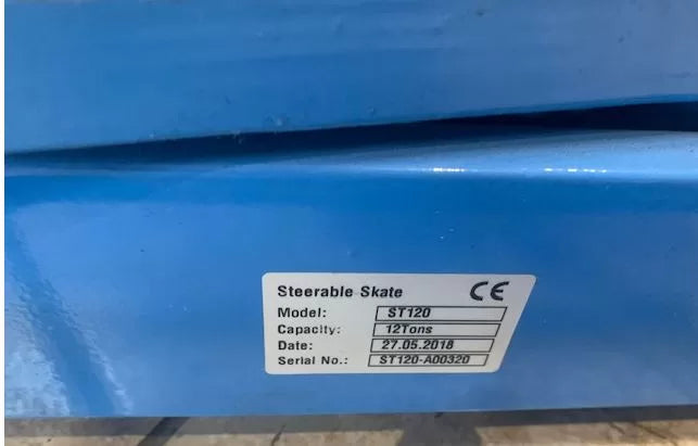 Steerable Load Skates, 12000kg Capacity, 83x85x115mm