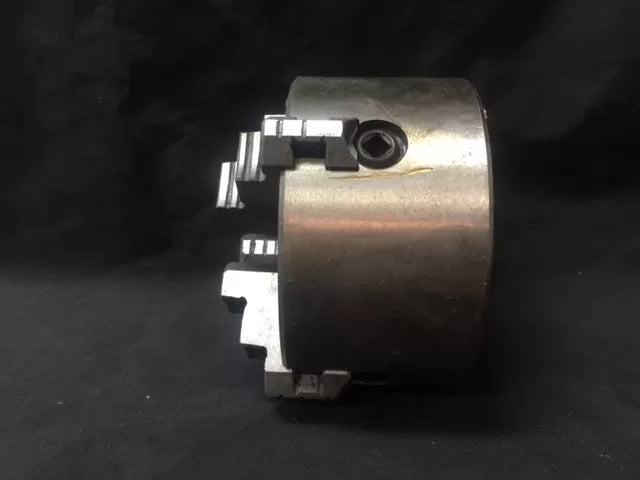 4-Jaw Lathe Chuck (Back Plate) - 100mm Diameter , 25mm Bore