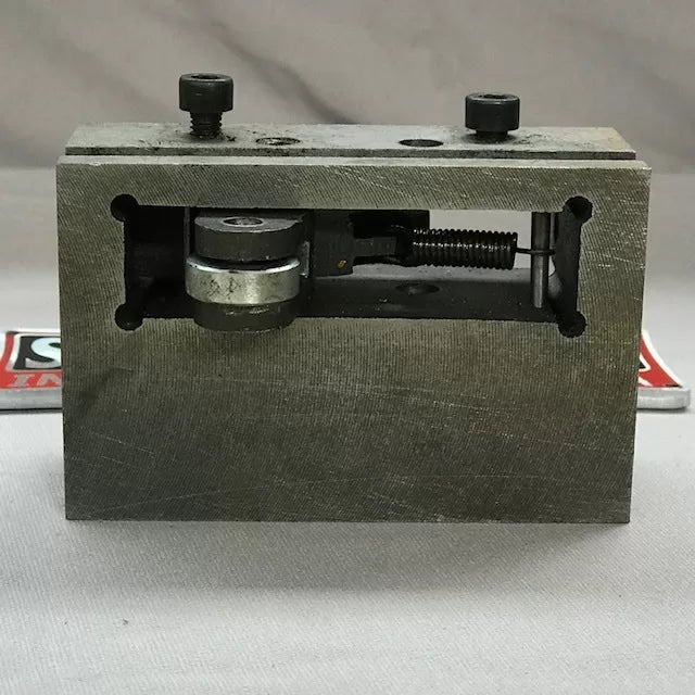 Lathe Bed Assembly Parts: Lead Screw - Feed Shaft Bracket Slide Block C/W Roller Arm & Spring
