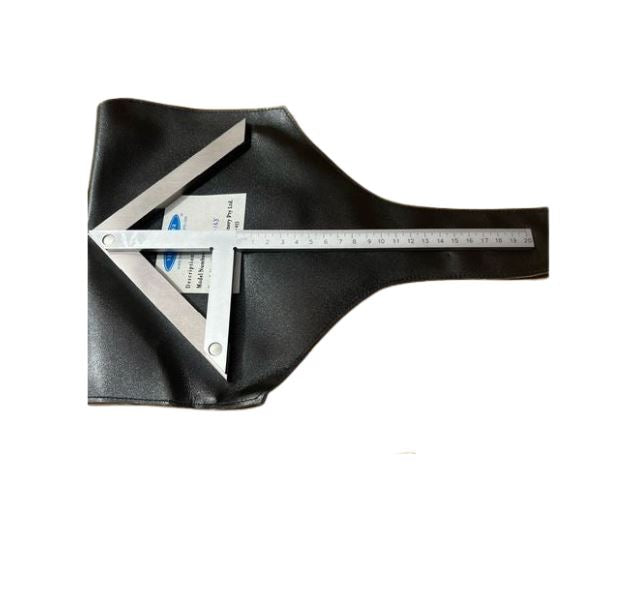 Centering Square, Stainless Steel 200mm with Metric Calibrations