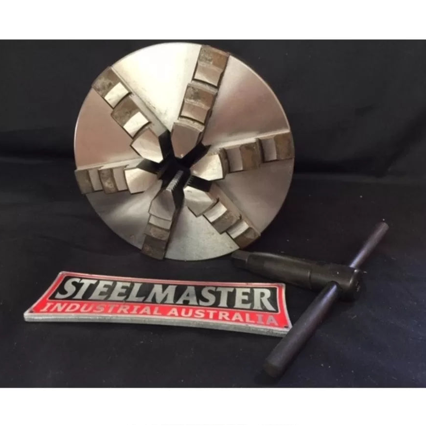 6-Jaw Lathe Chuck (Back Plate) - 165mm Diameter , 45mm Bore