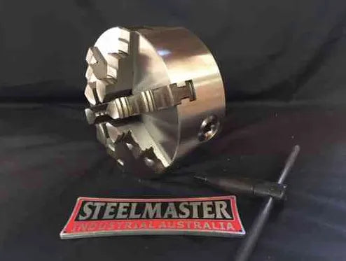 6-Jaw Lathe Chuck (Back Plate) - 165mm Diameter , 45mm Bore