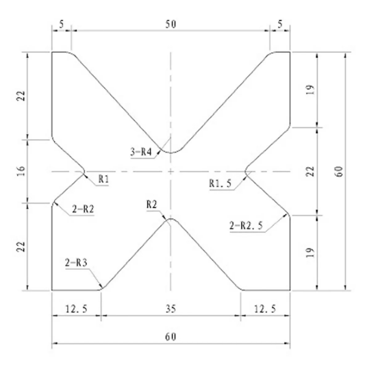60mm Die Block Pressbrake Tooling 60mm Square x 835mm Long 85 Degree