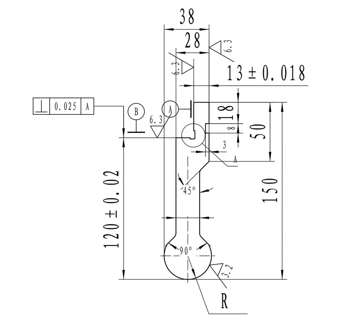 US Radius 20mm Press Brake Top Tooling – 835mm Long