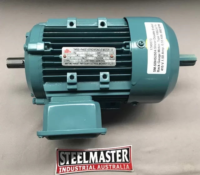 Shear Back Gauge Motor 415V 0.55KW 890RPM to suit SM-SBHS2504