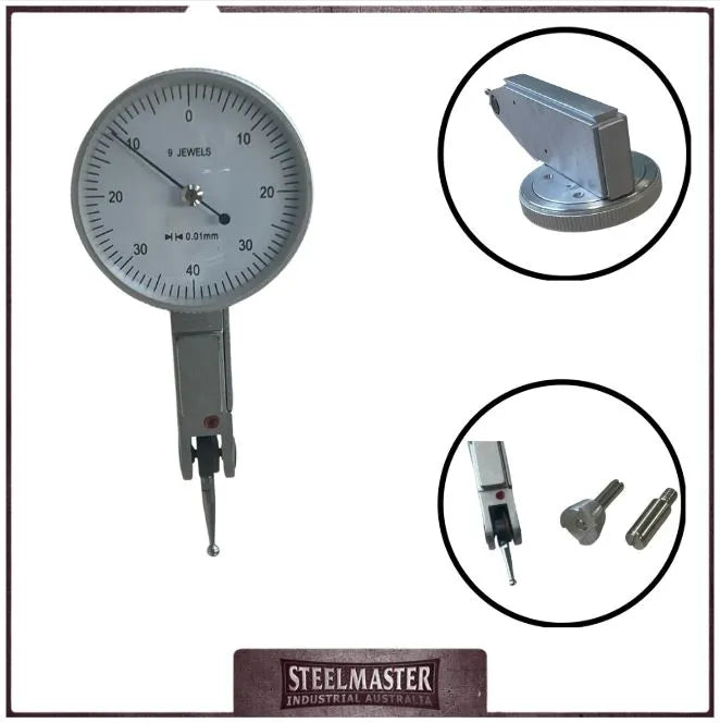 Dial Test Indicator, 0-0.08mm Range, Packaged in Box
