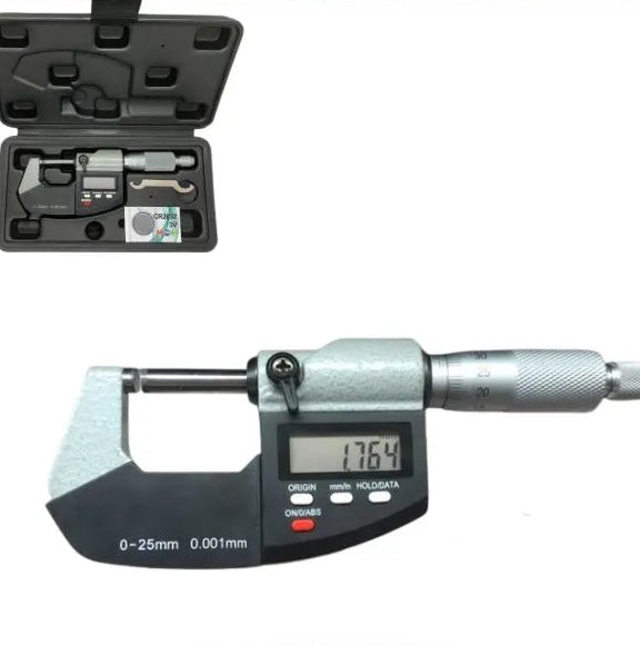Digital Micrometer, 75-100mm Range, Dual Reading