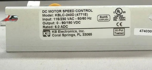 Drill DC Motor Speed Control (Part #019) for SM-MD12V