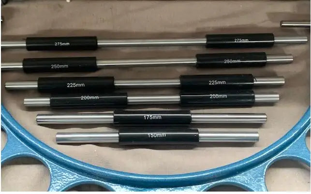 External Micrometer Set, 6 Piece, 150-300mm Range