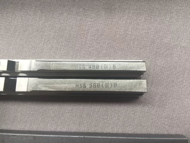 Keyway Broach Set, 8 Piece, 6mm - 8mm Range