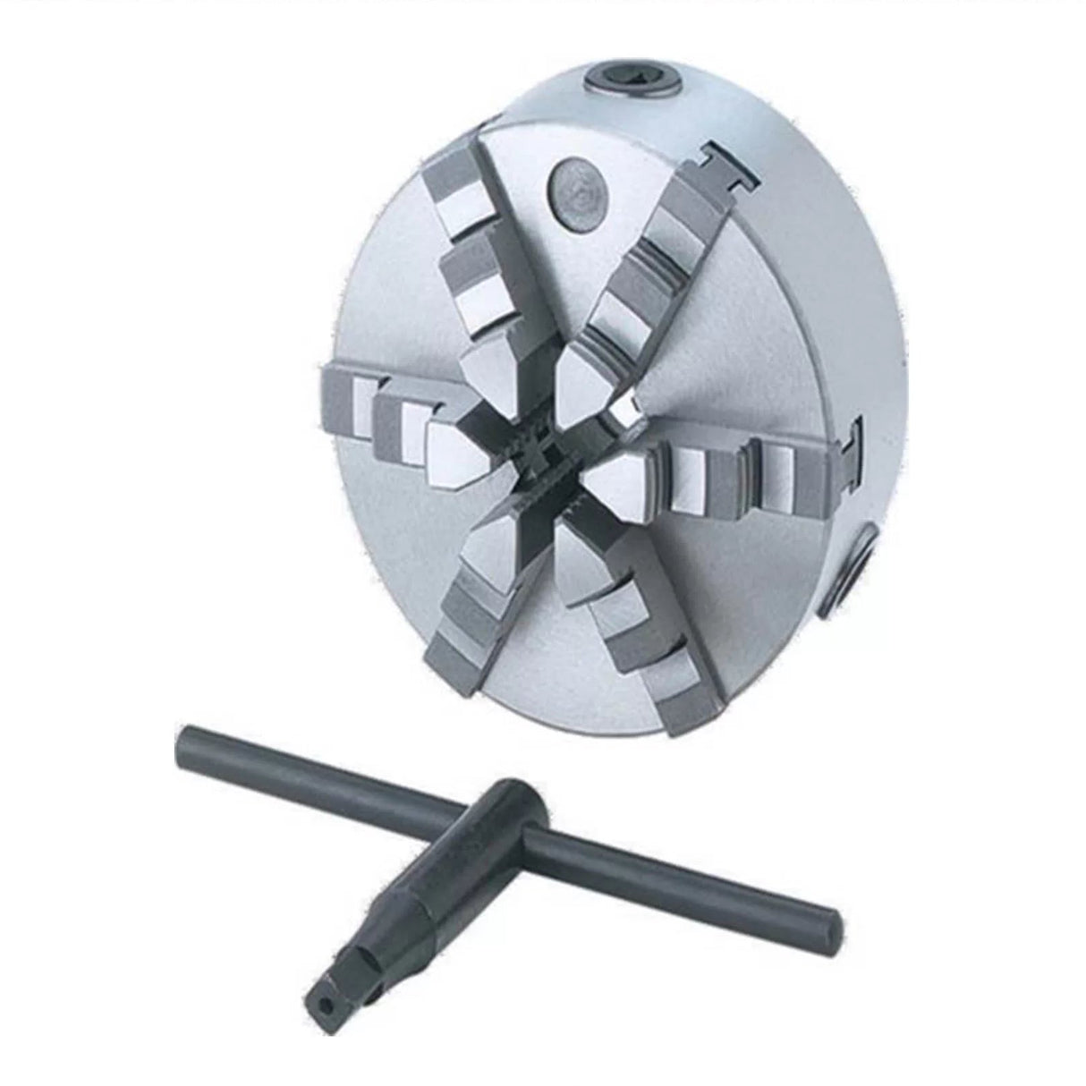 6-Jaw Lathe Chuck (Back Plate) - 130mm Diameter , 35mm Bore