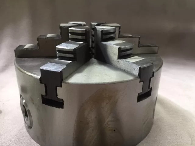 6-Jaw Lathe Chuck (Back Plate) - 130mm Diameter , 35mm Bore