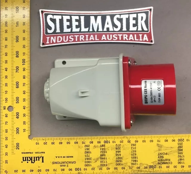 Hydraulic Workshop Press Male 4 Pin Plug 32-6h 380V-415V Type 683