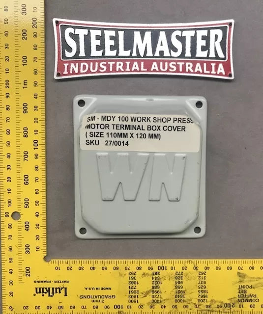 Workshop Press Motor Terminal Box Cover 110mm x 120mm to suit SM-MDY100