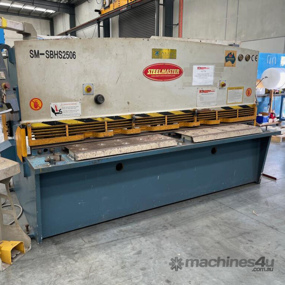 Steelmaster 2500 x 6mm Used Guillotine