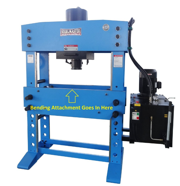 Pressbrake Bending Attachment 600mm Long 80mm Vee Opening