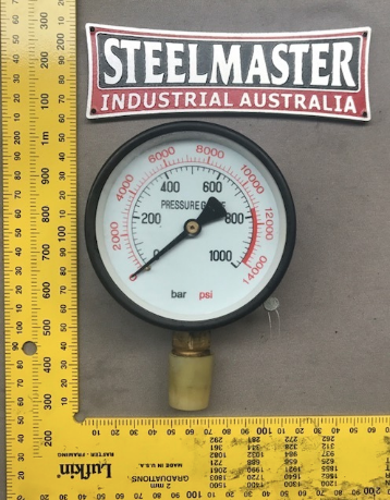 Pressure Gauge 0-1000 Bar / 0-14000 PSI