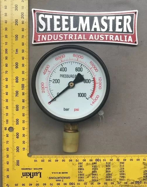 Pressure Gauge 0-1000 Bar, 0-14000 PSI