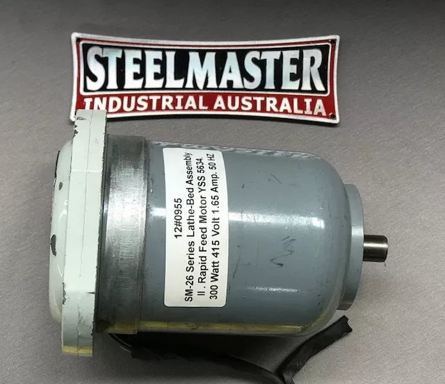 Rapid Feed Motor (YSS 5634) 300W 415V for SM-26 Series Lathe