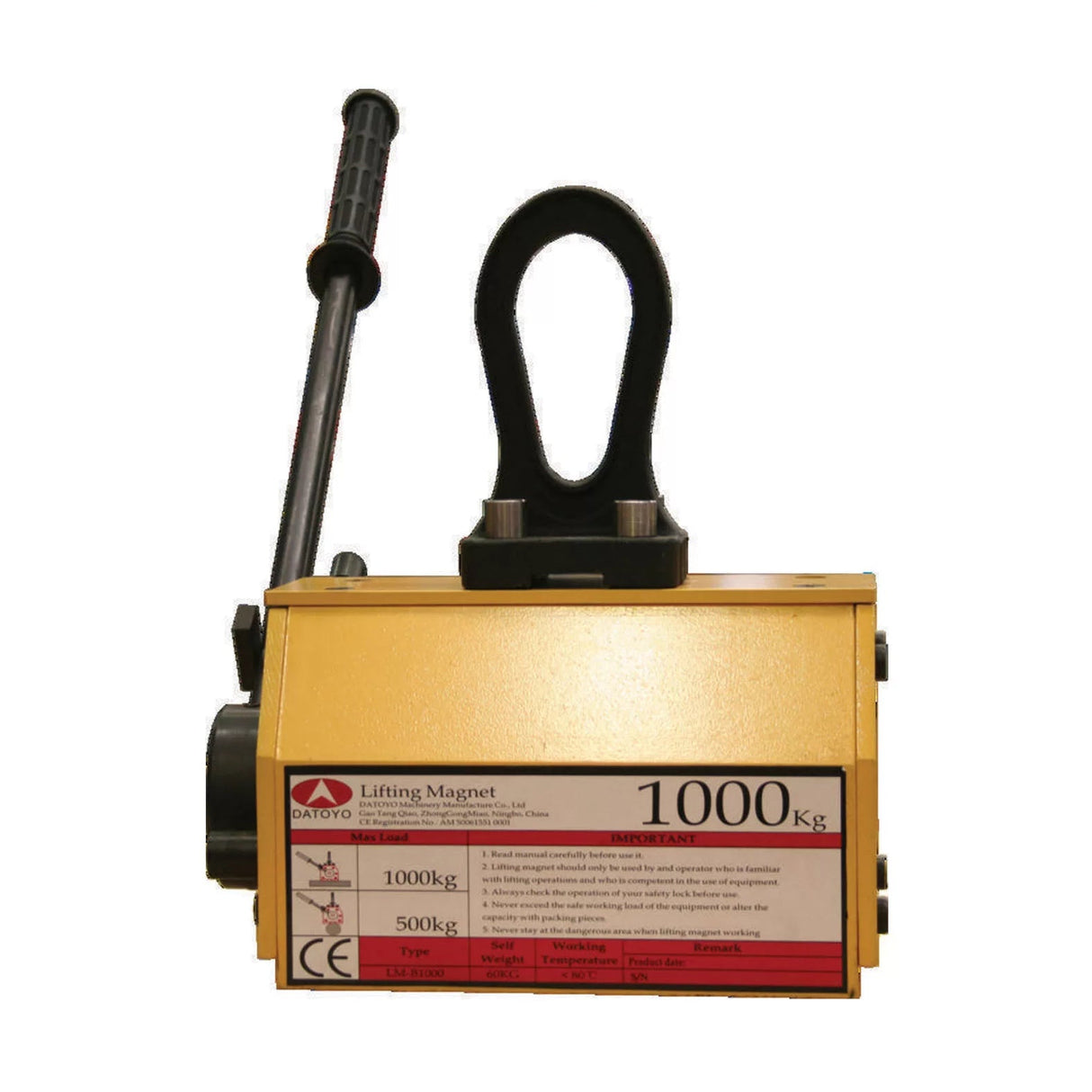 Plate Lifting Magnet, 1000Kg Capacity