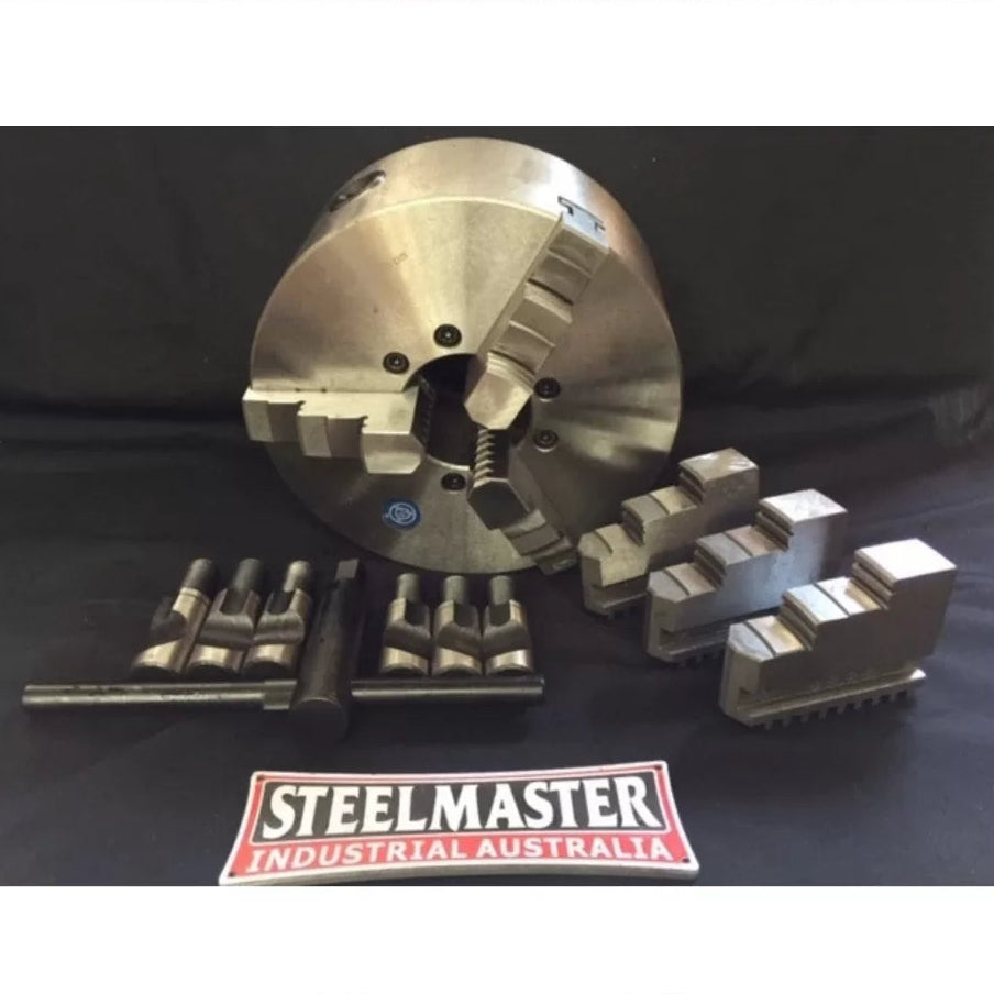 Lathe Chuck 3-Jaw 200mm D1-6 Camlock with Reverse Jaws, Standard