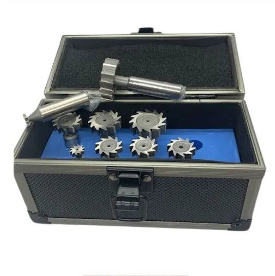 Woodruff Key Cutter Set, 9 Piece, 10mm Shanks