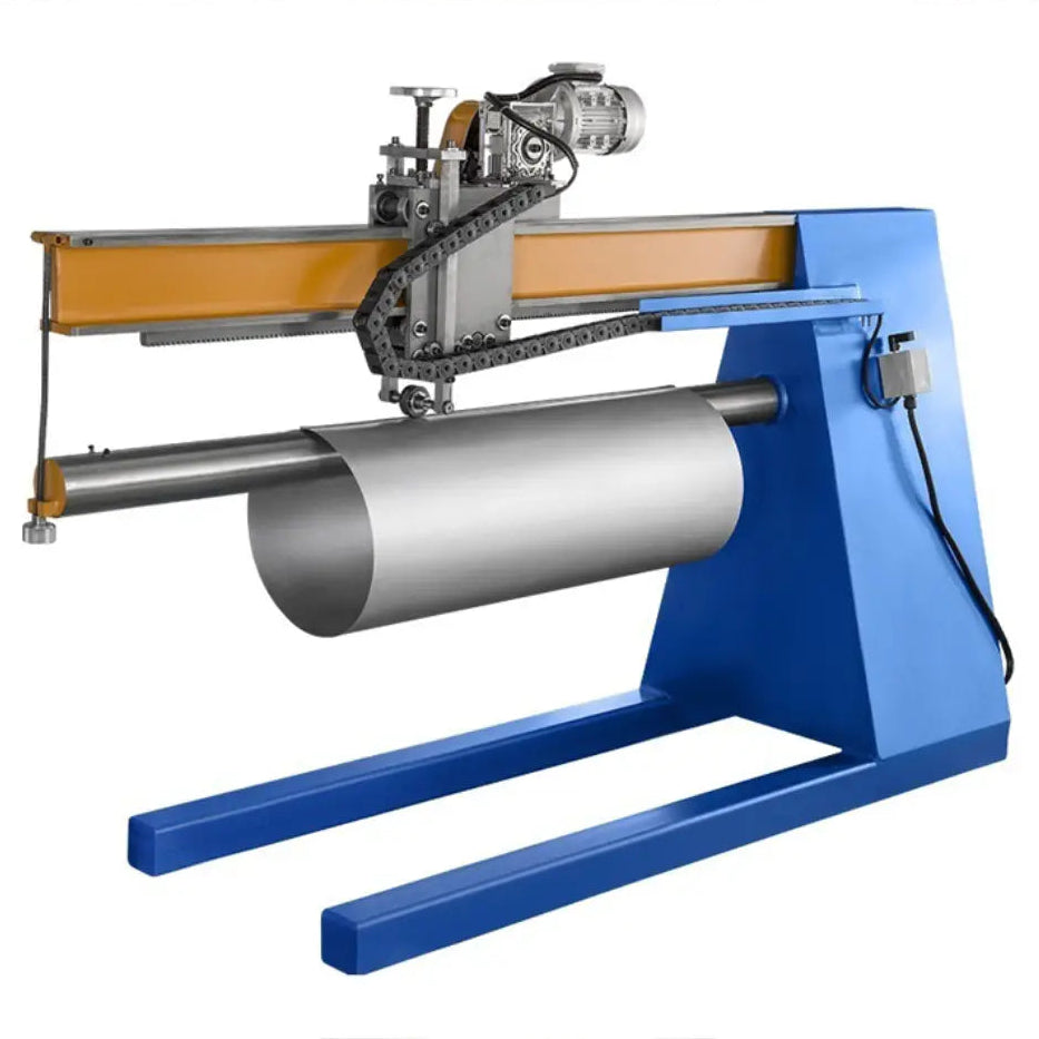 Horizontal Round Duct Seaming Machine, 2000mm Working Range