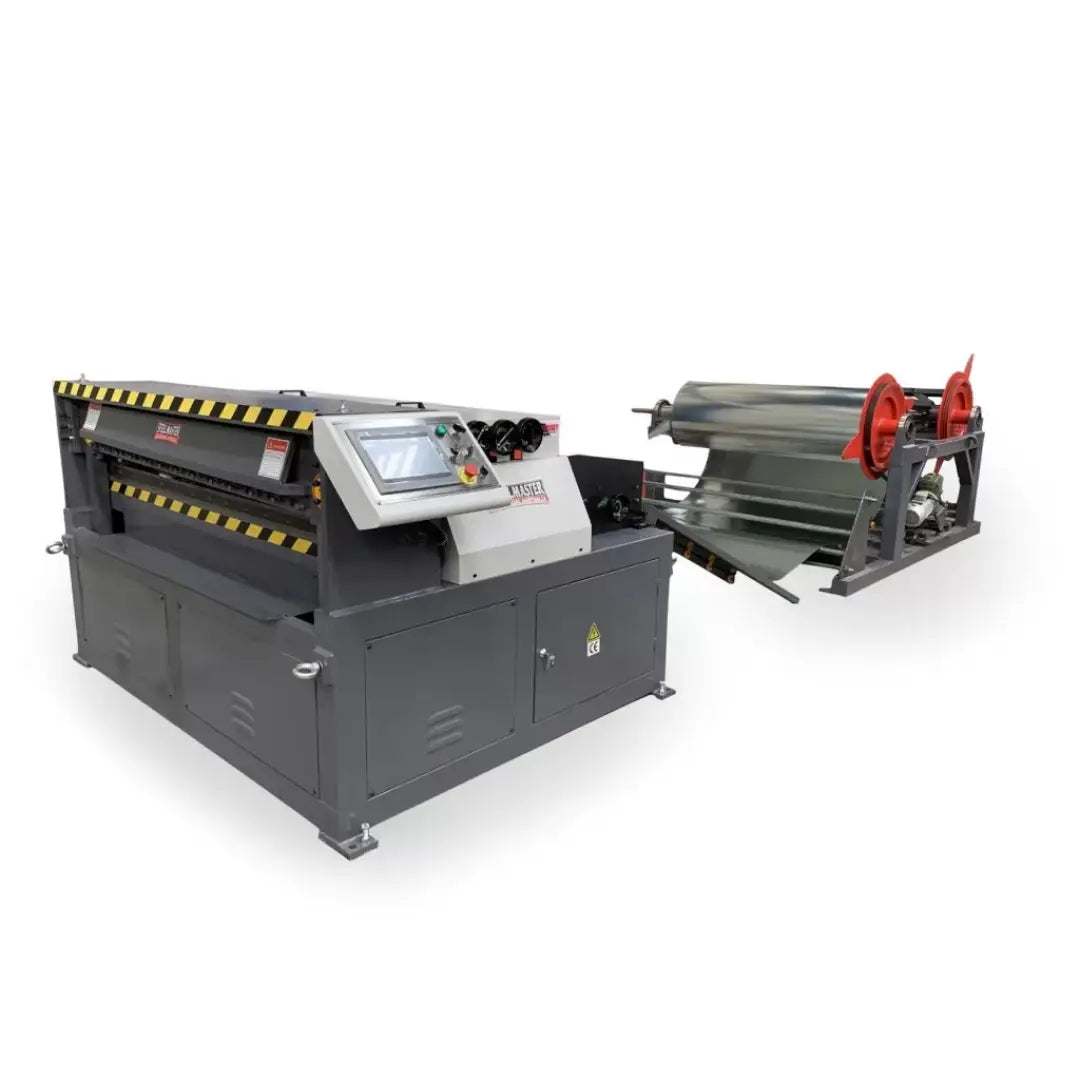 HVAC Automatic Duct Line Model: AML-1 – 1550mm Wide, Decoiler / Straightener /Grooving/Shearing