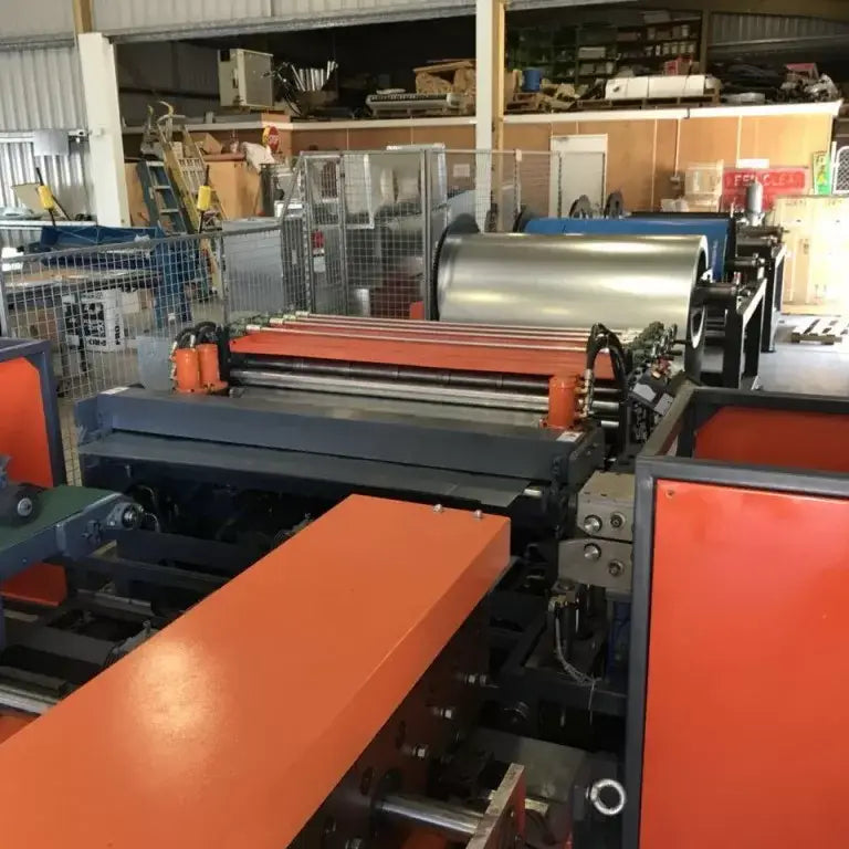 HVAC Duct Production Line. Model: SM-Auto Pro CAL-6-1.2-1600- Compact Series. 9 Function Heavy Duty