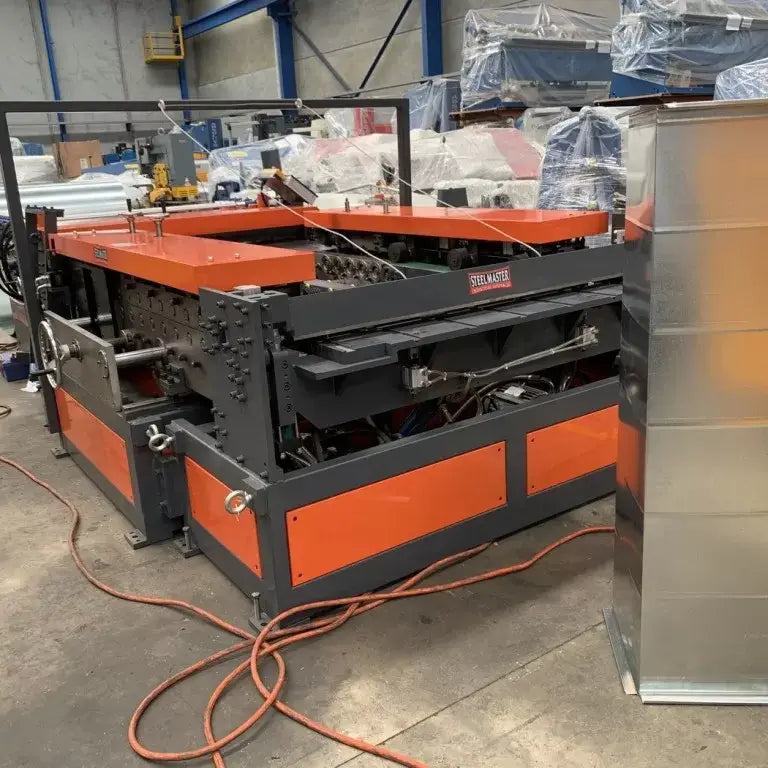 HVAC Duct Production Line. Model: SM-Auto Pro CAL-6-1.2-1600- Compact Series. 9 Function Heavy Duty