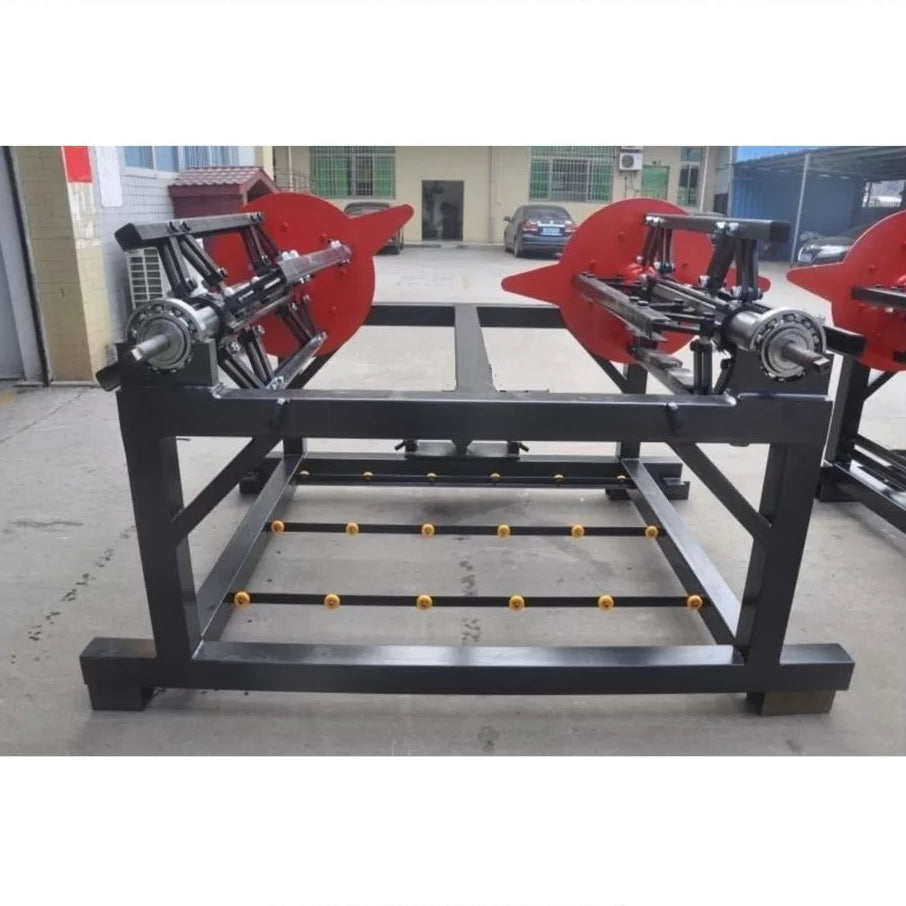 Twin Decoiler 1300mm 2500Kg, Motorized Expanding Mandrel