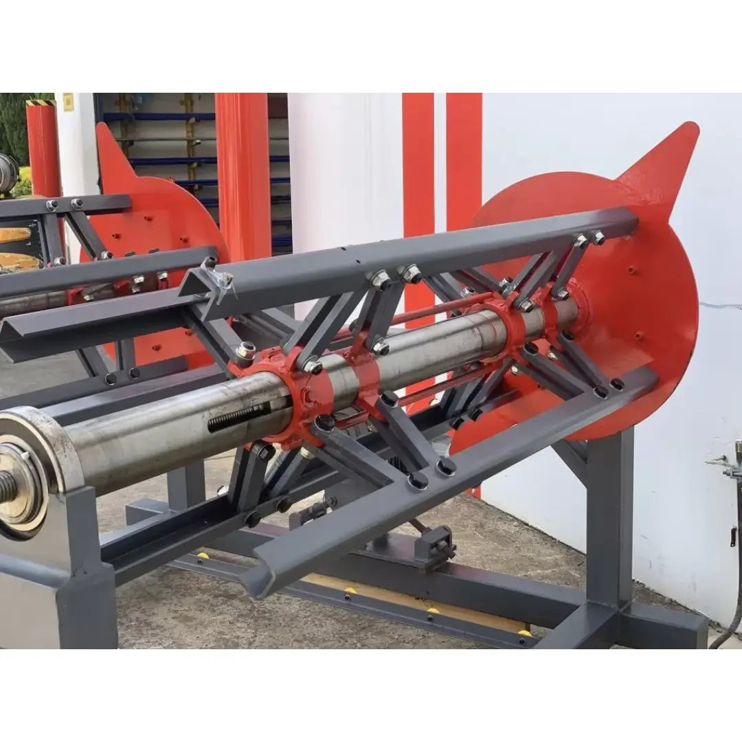 Twin Decoiler 1600mm 2x3500Kg, Motorized Expanding Mandrel
