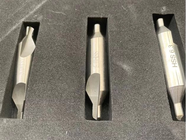 HSS Centre Drill Set, Double Ended Ground, Sizes 1-8