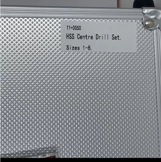 HSS Centre Drill Set, Double Ended Ground, Sizes 1-8