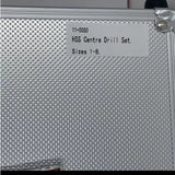 HSS Centre Drill Set, Double Ended Ground, Sizes 1-8