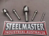 Fluted Countersink Set, Ground HSS, 6 Piece Box Set, 6mm-25mm