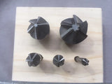 Fluted Countersink Set, Ground HSS, 6 Piece Box Set, 6mm-25mm