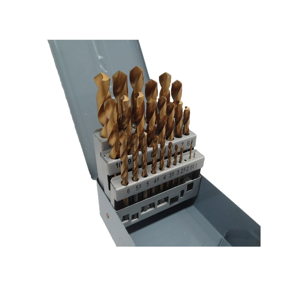 Drill Set, TiN Coated, 25 Piece, 1-13mm in 0.5mm Increments